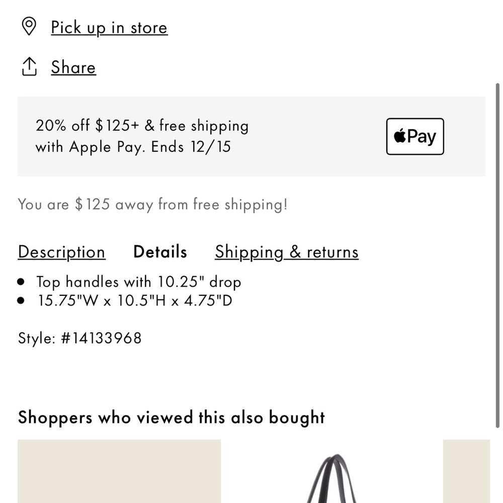 GUESS TOTE BAG - Picture 8 of 8